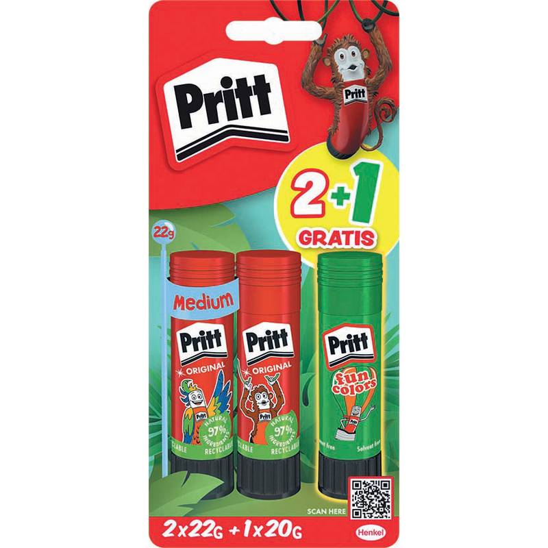 Pritt Klebestift BTS 2025, Multipack, 2x 22 g + 1x 20 g