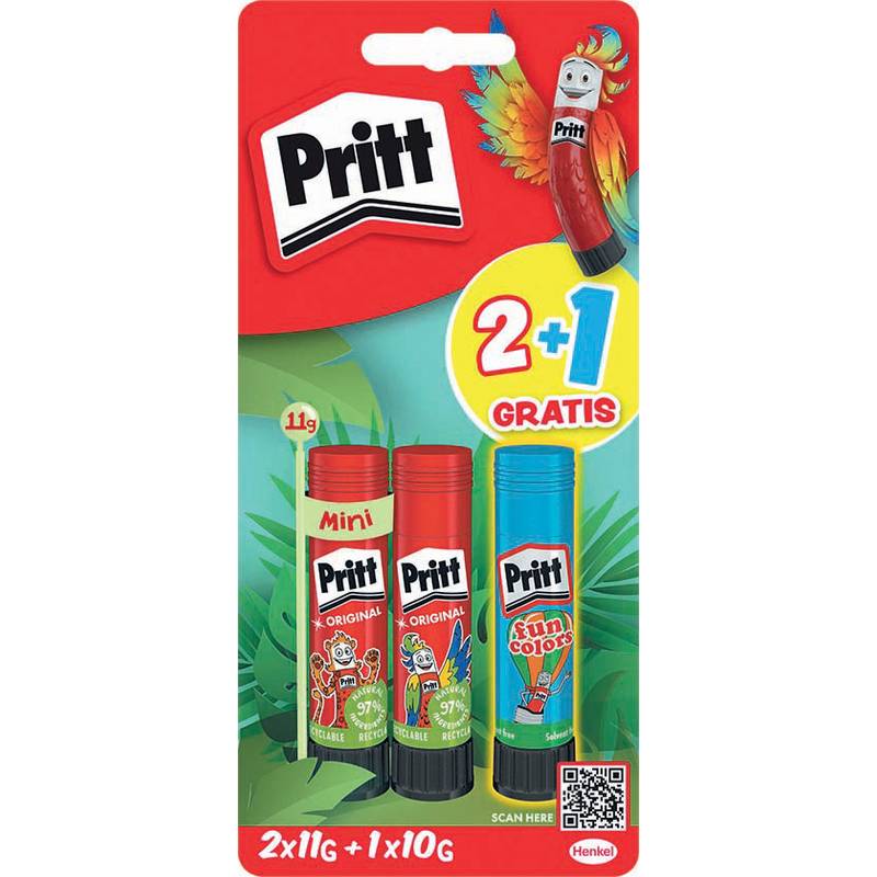 Pritt Klebestift BTS 2025, Multipack, 2x 11 g + 1x 10 g