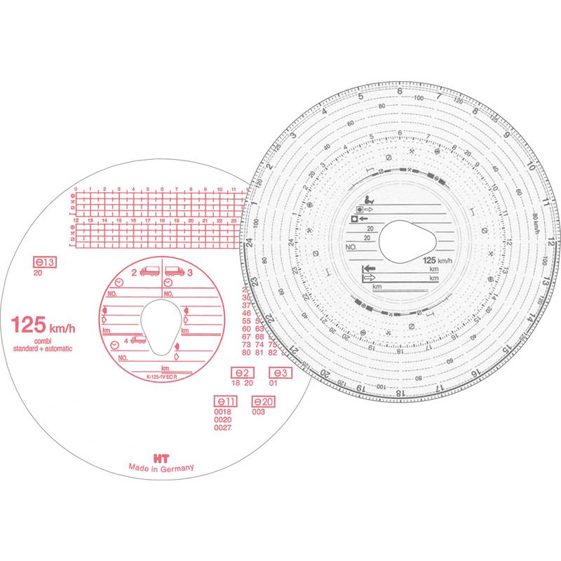 RNK Verlag Diagrammscheibe HAUG, 125 km/h, Kombi