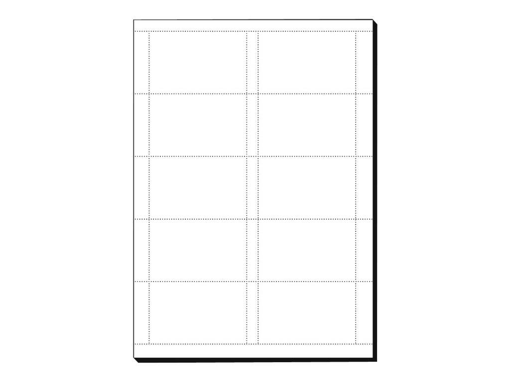 Sigel DP839 - Mikro-perforiert - hochweiß - 85 x 55 mm - 200 g/m² - 150 Karte(n) (15 Bogen x 10)