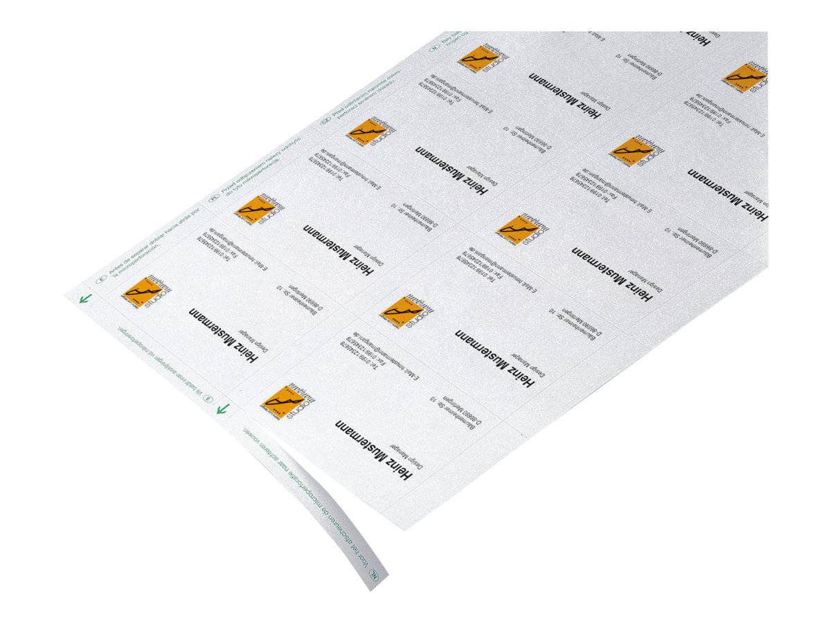 Sigel DP839 - Mikro-perforiert - hochweiß - 85 x 55 mm - 200 g/m² - 150 Karte(n) (15 Bogen x 10)