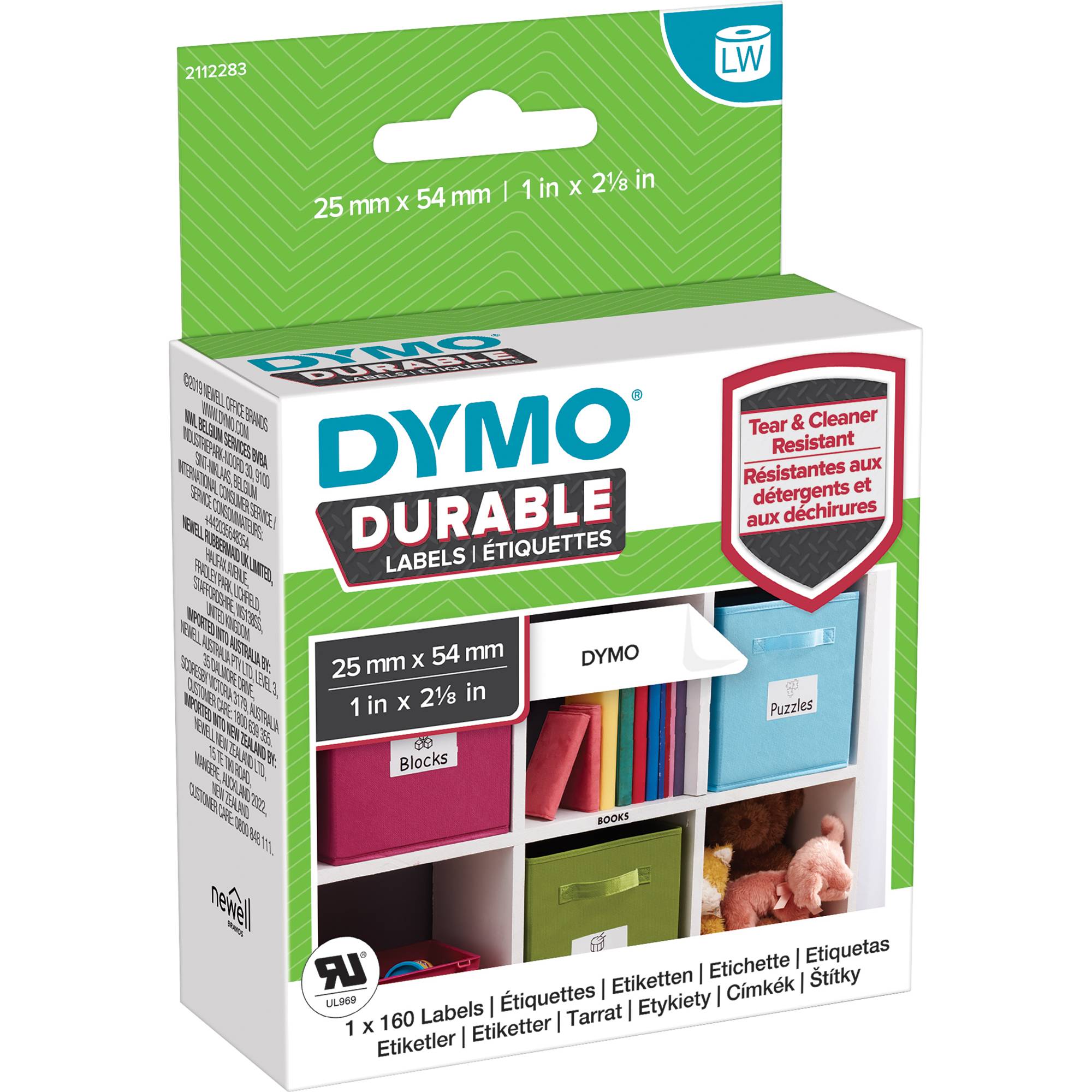 DYMO Thermoetikett 1976411 25x54mm ws 160 St./Rl.