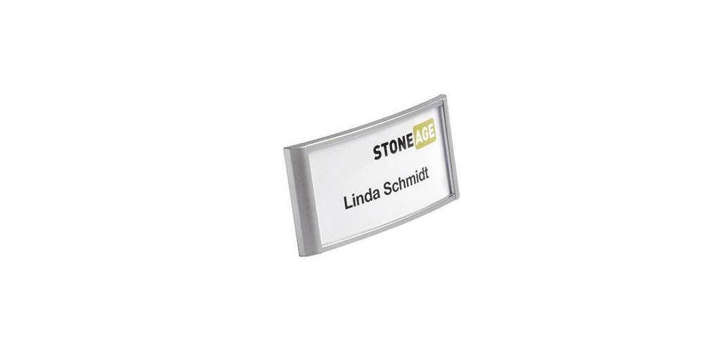 DURABLE Namensschild CLASSIC 74 x 34 mm (B x H) Magnet silber