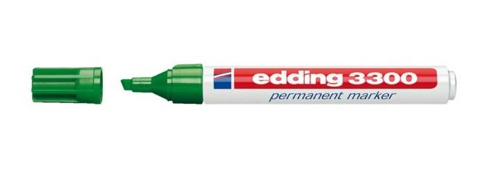 edding 3300 Permanentmarker grün 1,0 - 5,0 mm, 10 St.