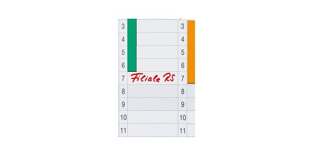 FRANKEN Datumstreifen 19,1 x 69,5 cm (B x H) 1-31 JK1203 weiß 12
