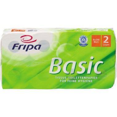 FRIPA Toilettenpapier Basic 2-lagig 100 % Recyclingpapier weiß 250