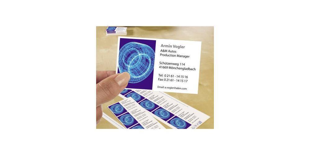 AVERY Zweckform Visitenkarte Classic DIN A4 185g/m wei 25 Bl./Pack.