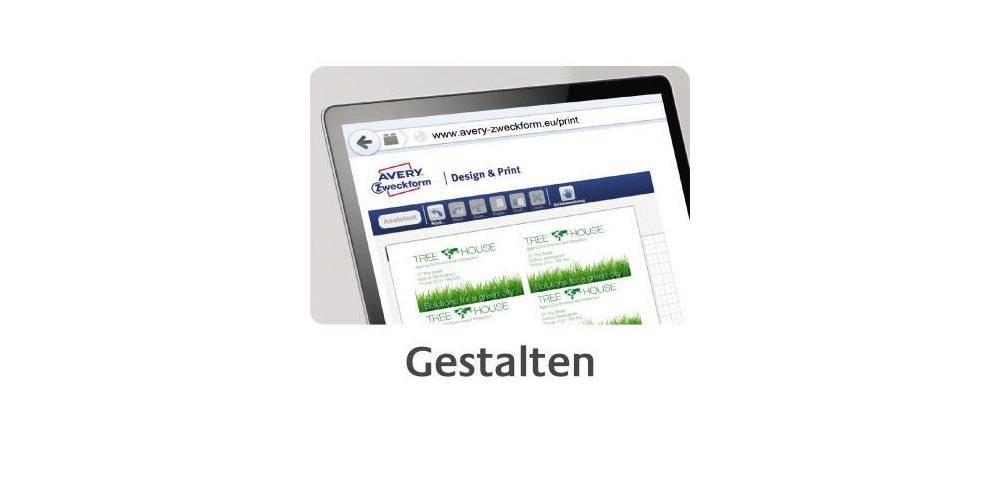 AVERY Zweckform Visitenkarte Superior DIN A4 200g/m² weiß 25