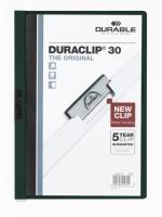 Durable DURACLIP 30 A4, A4, PVC, Schwarz, Grün, Transparent, 30 Blätter, 1 Stück(e)