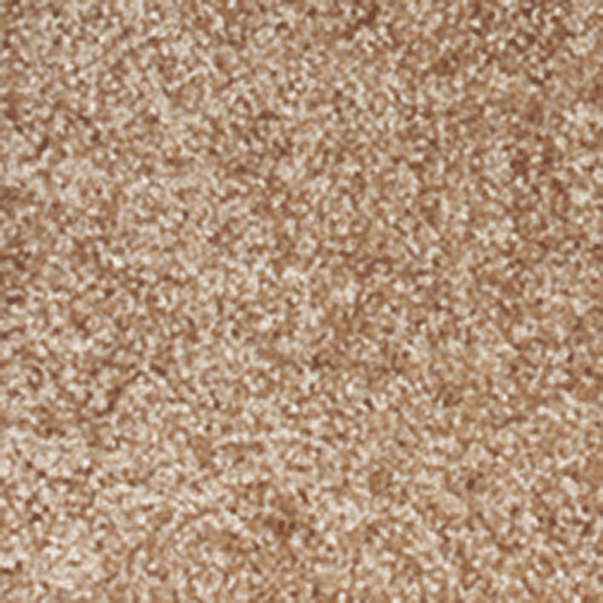 Nahaufnahme einer beige und hellbraunen gesprenkelten strukturierten Oberfläche, wahrscheinlich Teppich oder Stoff.