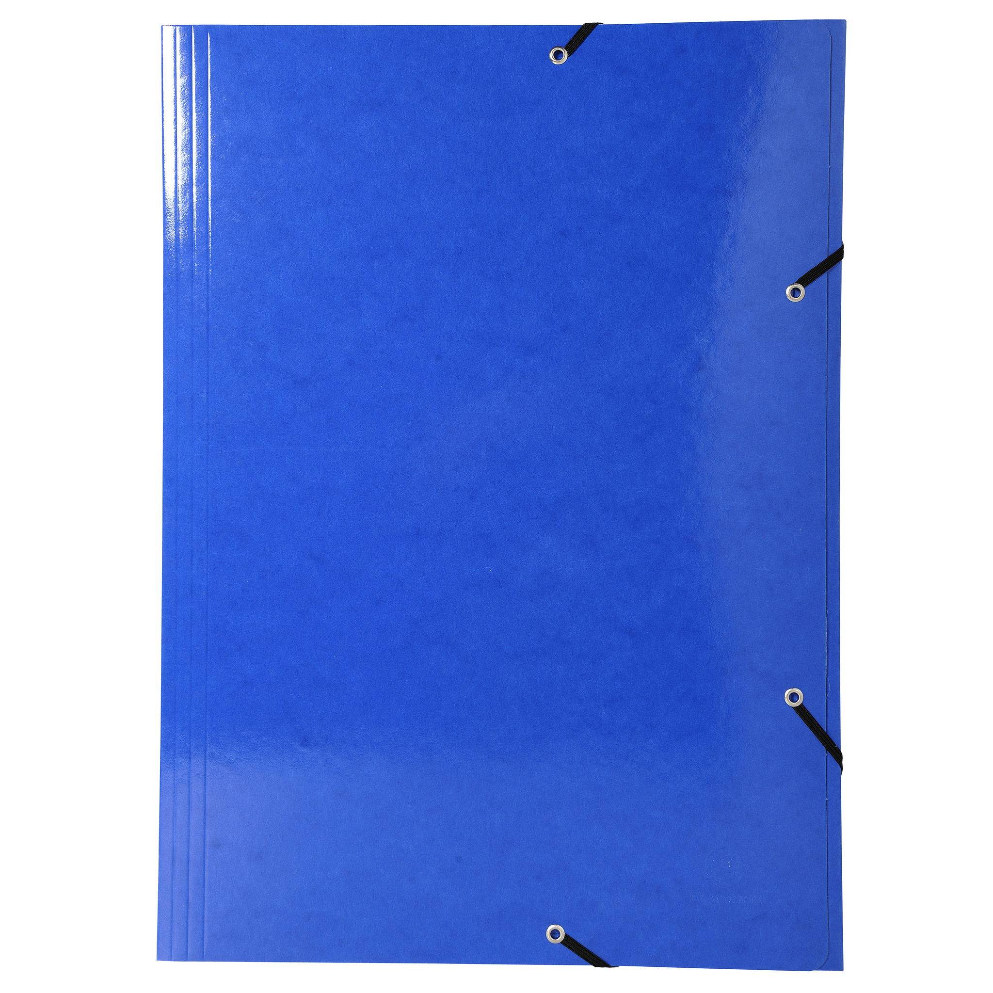 Exacompta 10x Sammelmappe +3 Klappen Gummizug MAXI Karton für A3 sortiert 59829E