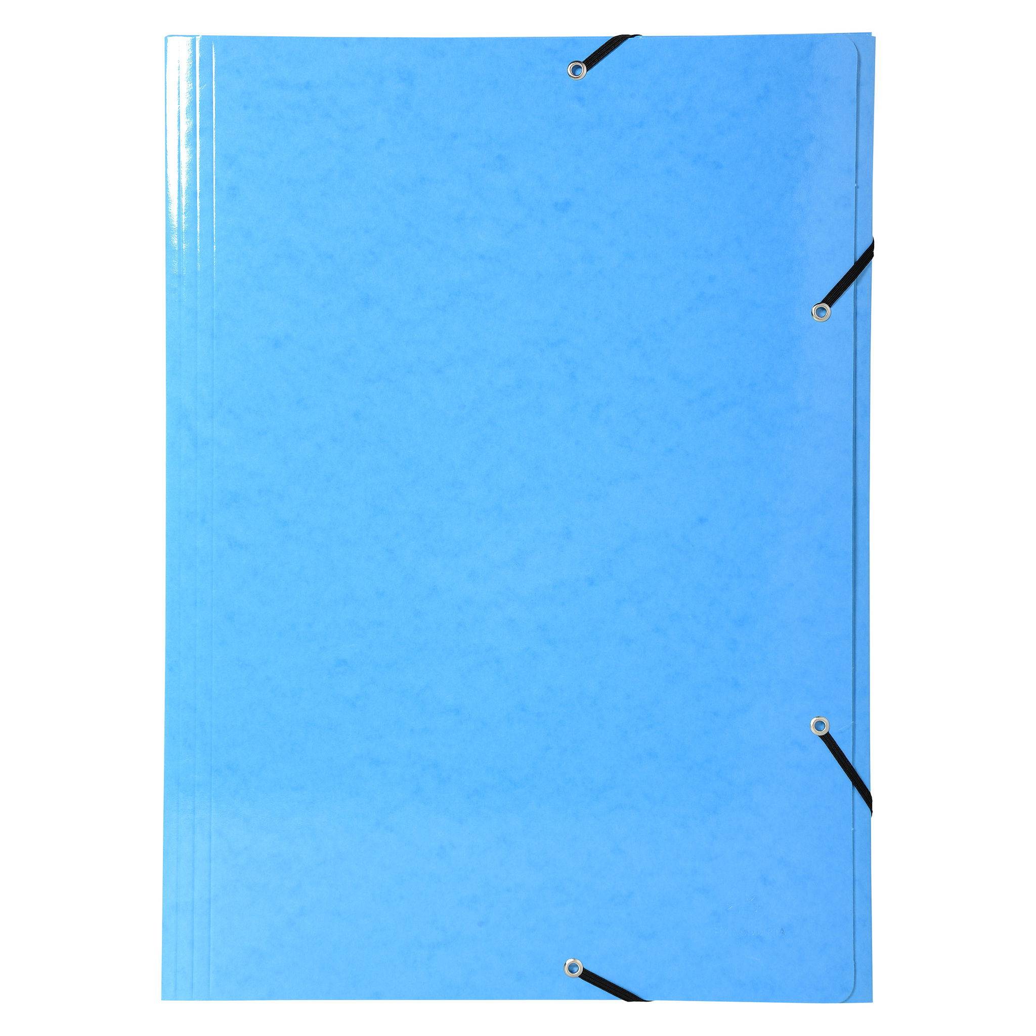 Exacompta 10x Sammelmappe +3 Klappen Gummizug MAXI Karton für A3 sortiert 59829E