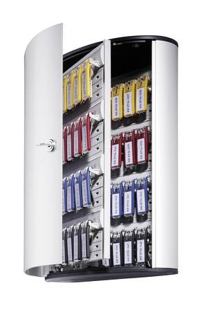 Durable Key Box 48, Aluminium, Silber, 48 Haken, 302 x 118 x 400 mm