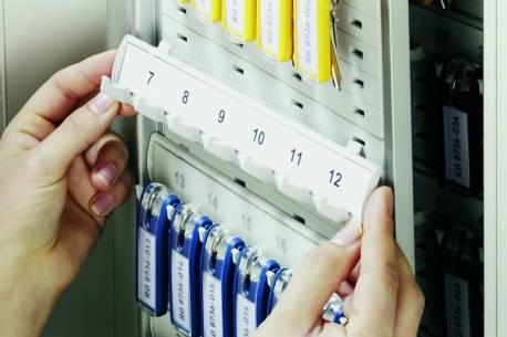 Durable Key Box 48, Aluminium, Silber, 48 Haken, 302 x 118 x 400 mm