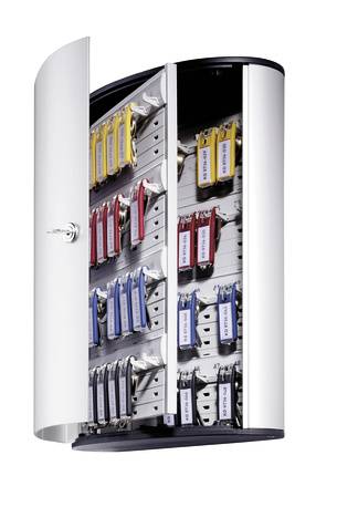 Durable Key Box 48, Aluminium, Silber, 48 Haken, 302 x 118 x 400 mm