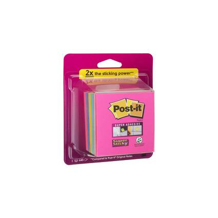 Post-it Haftnotiz-Würfel super sticky notes, 76 x 76 mm
