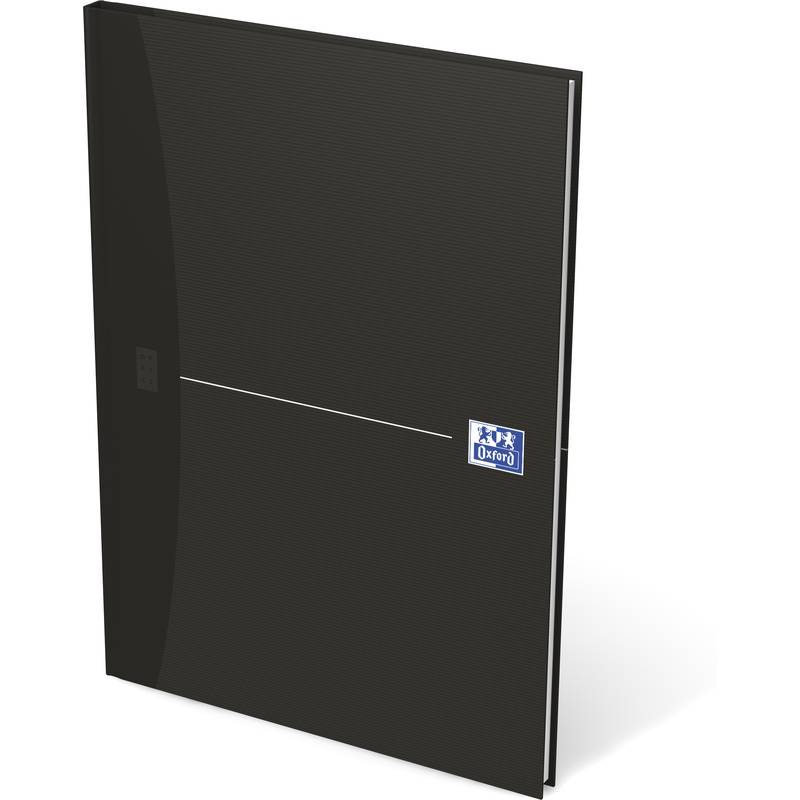 Oxford Notizbuch "Smart Black" - gebunden, DIN A4, liniert