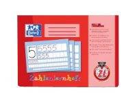 OXFORD Schreiblernheft Zahlenlernheft Lineatur ZL kariert DIN A4 quer ohne Rand, 16 Blatt, 1 St.