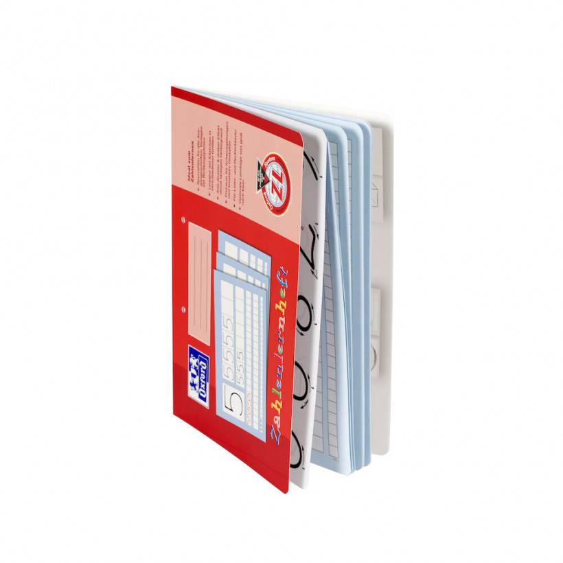 OXFORD Schreiblernheft Zahlenlernheft Lineatur ZL kariert DIN A4 quer ohne Rand, 16 Blatt, 1 St.