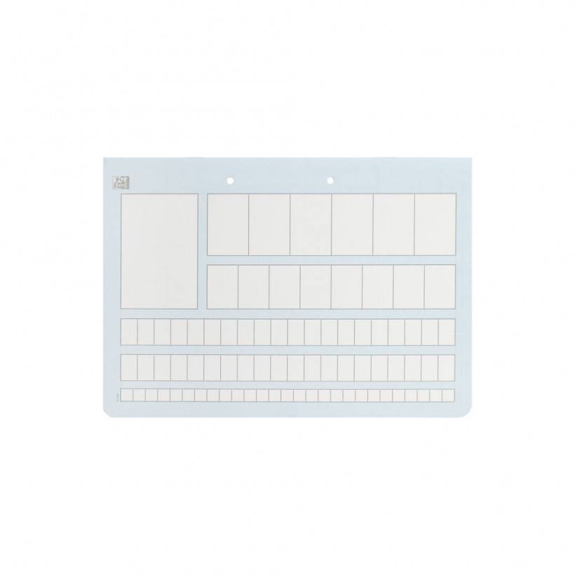 OXFORD Schreiblernheft Zahlenlernheft Lineatur ZL kariert DIN A4 quer ohne Rand, 16 Blatt, 1 St.