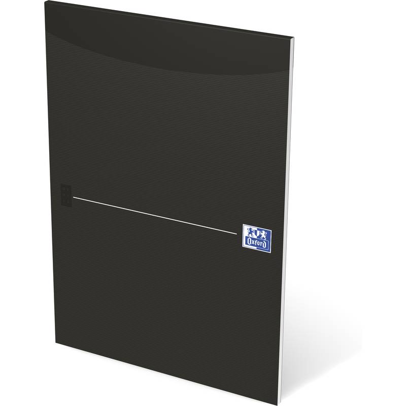 Oxford Briefblock "Smart Black", DIN A4, 50 Blatt, kariert