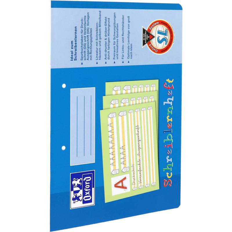 Oxford Schreiblernheft, DIN A4 quer, Lineatur: SL / Bayern