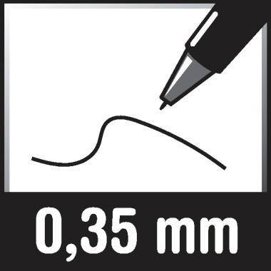 Pentel Gelroller EnerGel X BL107-AX 0,35mm Druckmechanik schwarz