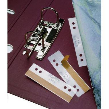 VELOFLEX Heftstreifen HEFTFIX® 3 x 10,5 cm (B x H) Hartfolie glasklar