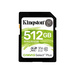 KINGSTON 512GB SDXC Canvas Select Plus 100R C10 UHS-I U3 V30