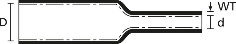 HellermannTyton Schrumpfschlauch HISA-9/3-POX-CL