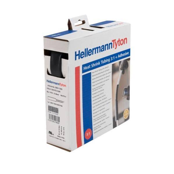 HellermannTyton Schrumpfschlauch HISA-6/2-POX-BK