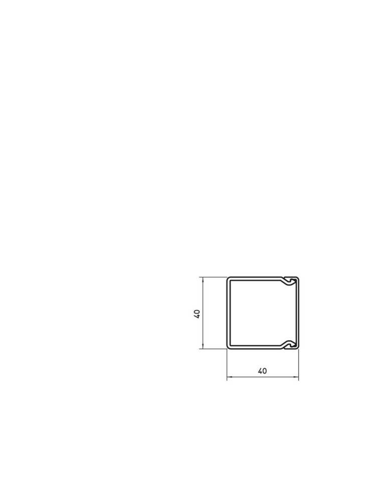 OBO Bettermann Wand+Deckenkanal WDK40040RW