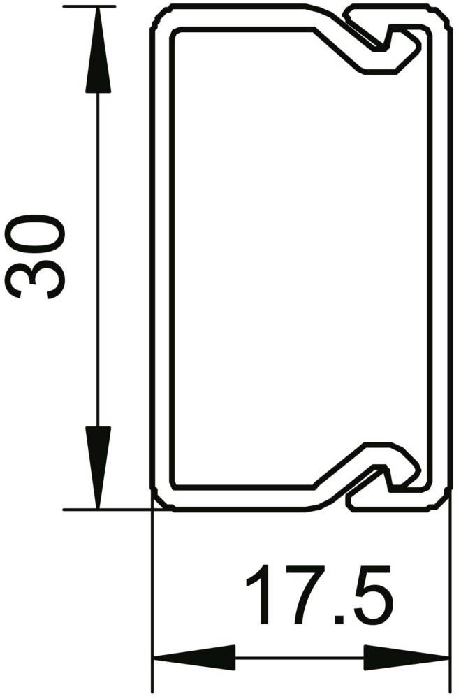 OBO Bettermann Wand+Deckenkanal WDK15030LGR