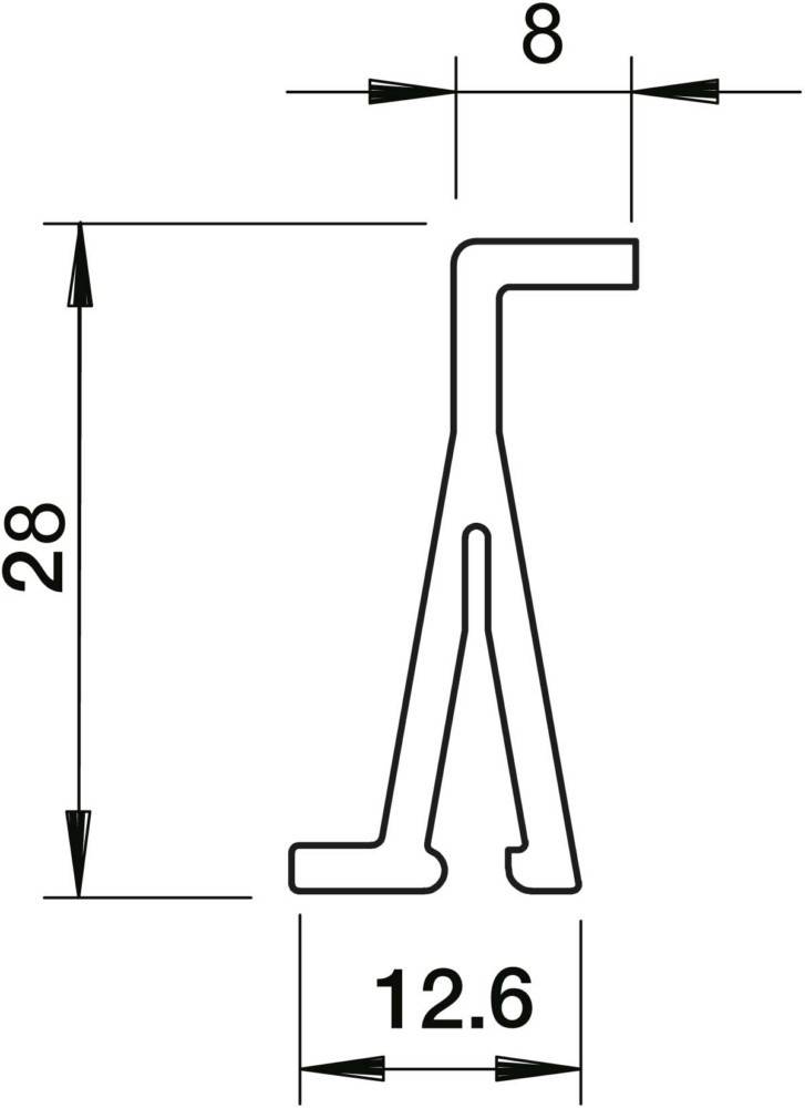 OBO Bettermann Trennwand WDKH-TW40LGR
