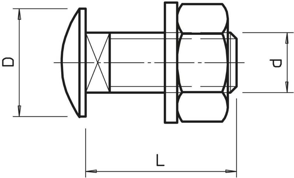 OBO Bettermann Flachrundschraube FRS 12x30 F
