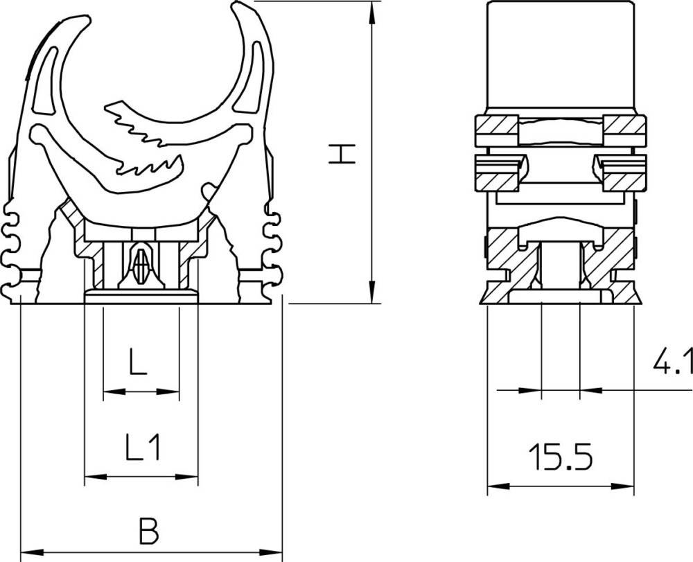 OBO Bettermann Quick-Schelle M-Quick 31-37LGR