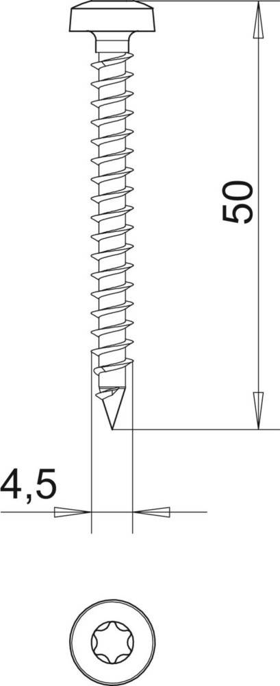 OBO Bettermann Golden-Sprintschraube 4758T 4.5x50