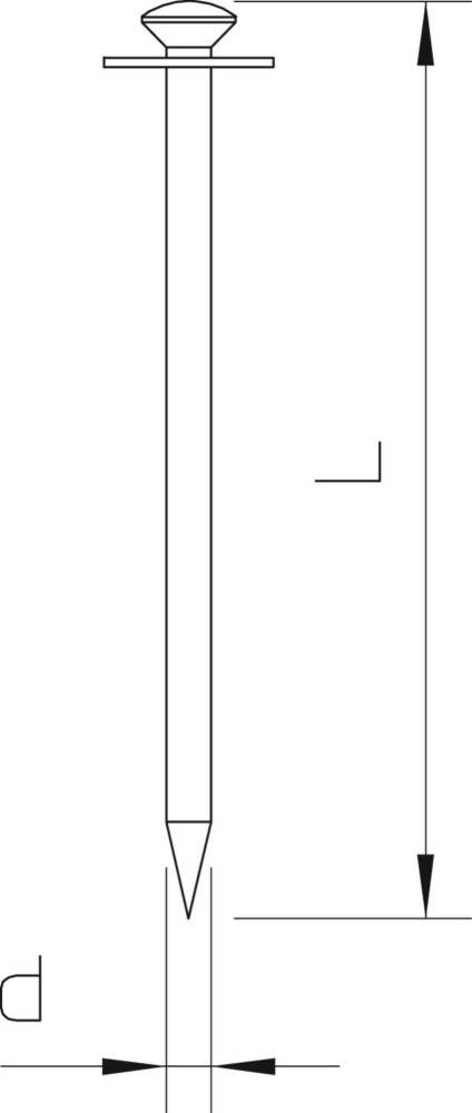OBO Bettermann IMPU-Stahlnadel 500 18