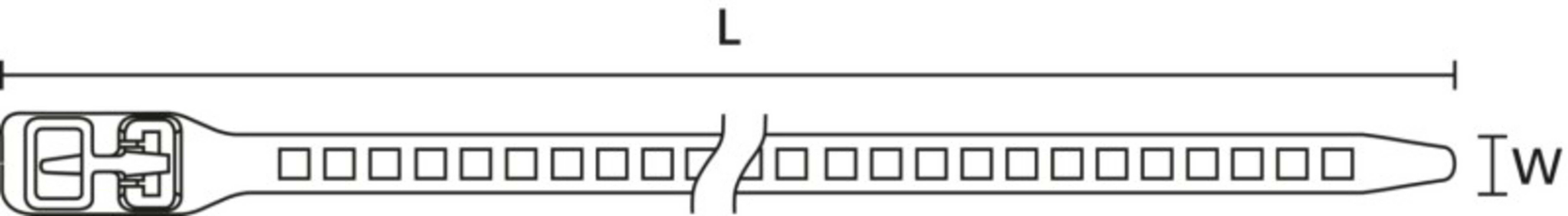 Eine Grafik, die einen Abschnitt mit der Bezeichnung 'L' zeigt, mit einer Reihe von rechteckigen Blöcken, die durch eine geschwungene Linie miteinander verbunden sind.