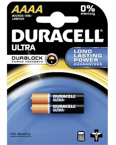 Duracell Ultra - Batterie 2 x AAAA - Alkalisch