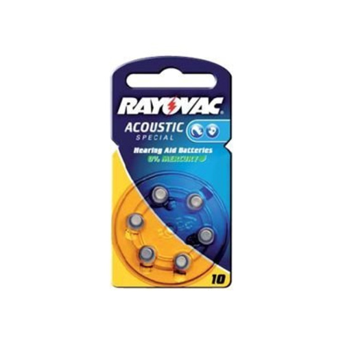 Rayovac Acoustic Special 10 - Batterie 6 x PR70
