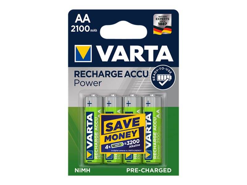Varta - Batterie 4 x AA / HR6 - NiMH - (wiederaufladbar)