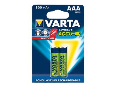 Varta Longlife - Batterie 2 x AAA - NiMH - (wiederaufladbar)