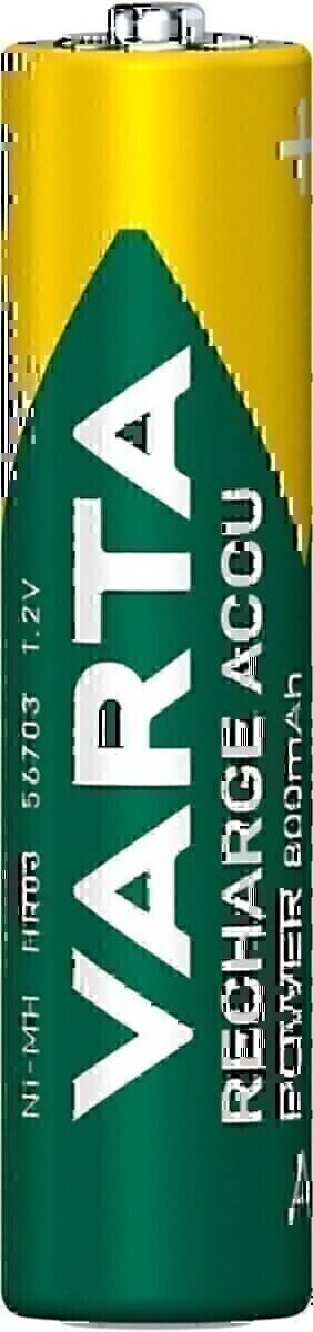 Das Bild zeigt eine Nahaufnahme einer grünen AA-Akkubatterie mit weißer Schrift, die die Kapazität von '1,2V' auf ihrer Oberfläche anzeigt.