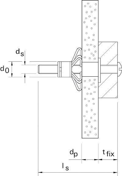 Fischer Deutschl. Hohlraum-Metalldübel HM 5x65 S