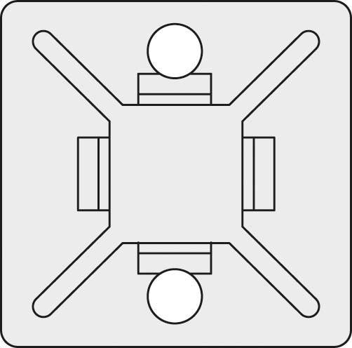 100 Stk. HellermannTyton Befestigungssockel MB4APT-I PA66 BK 100