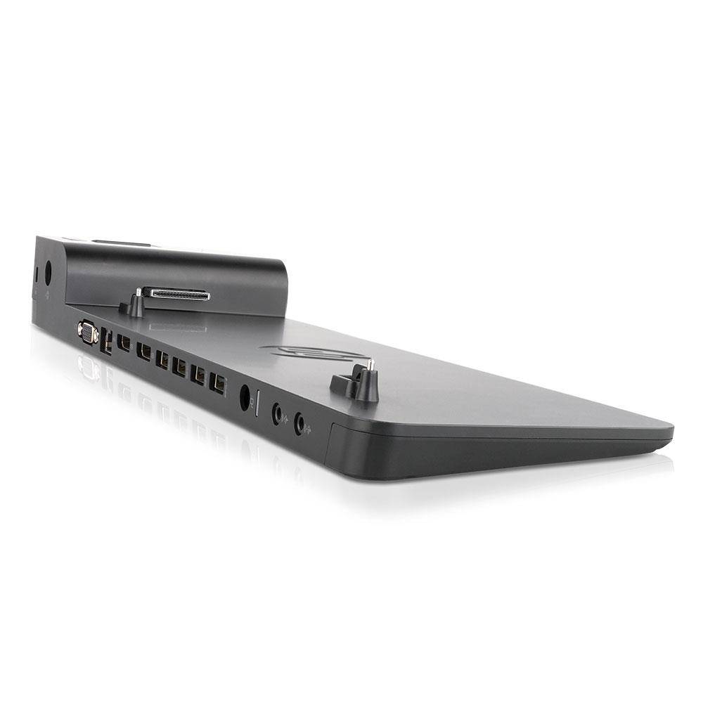 HP 2013 UltraSlim Dock (Refurbished) Port Replikator (D9Y32AA, 4x USB 3.0, EliteBook 820, 840, 850), OHNE Netzteil