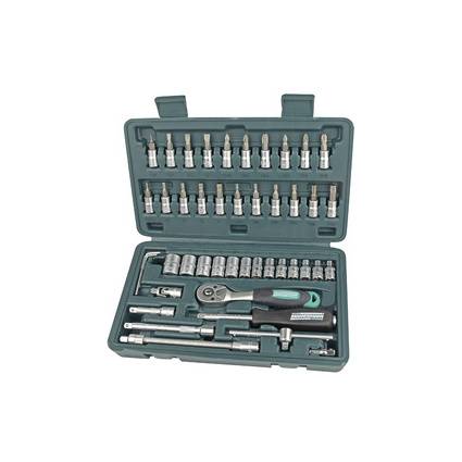 BRÜDER MANNESMANN Steckschlüssel-Satz 1/4", 46-teilig