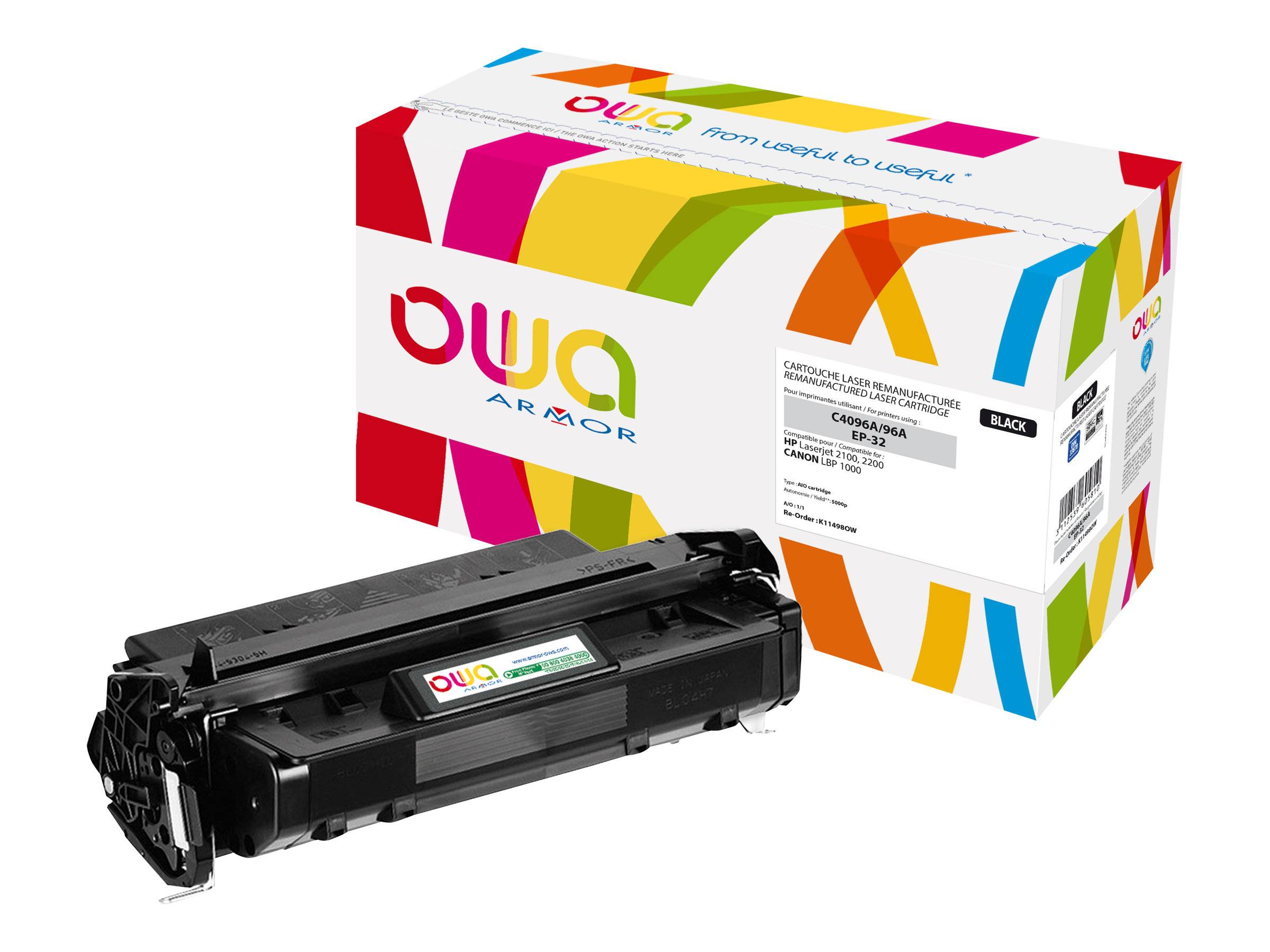 ARMOR - OWA - Schwarz - kompatibel - wiederaufbereitet - Tonerpatrone (Alternative zu: Canon EP-32, HP C4096A)