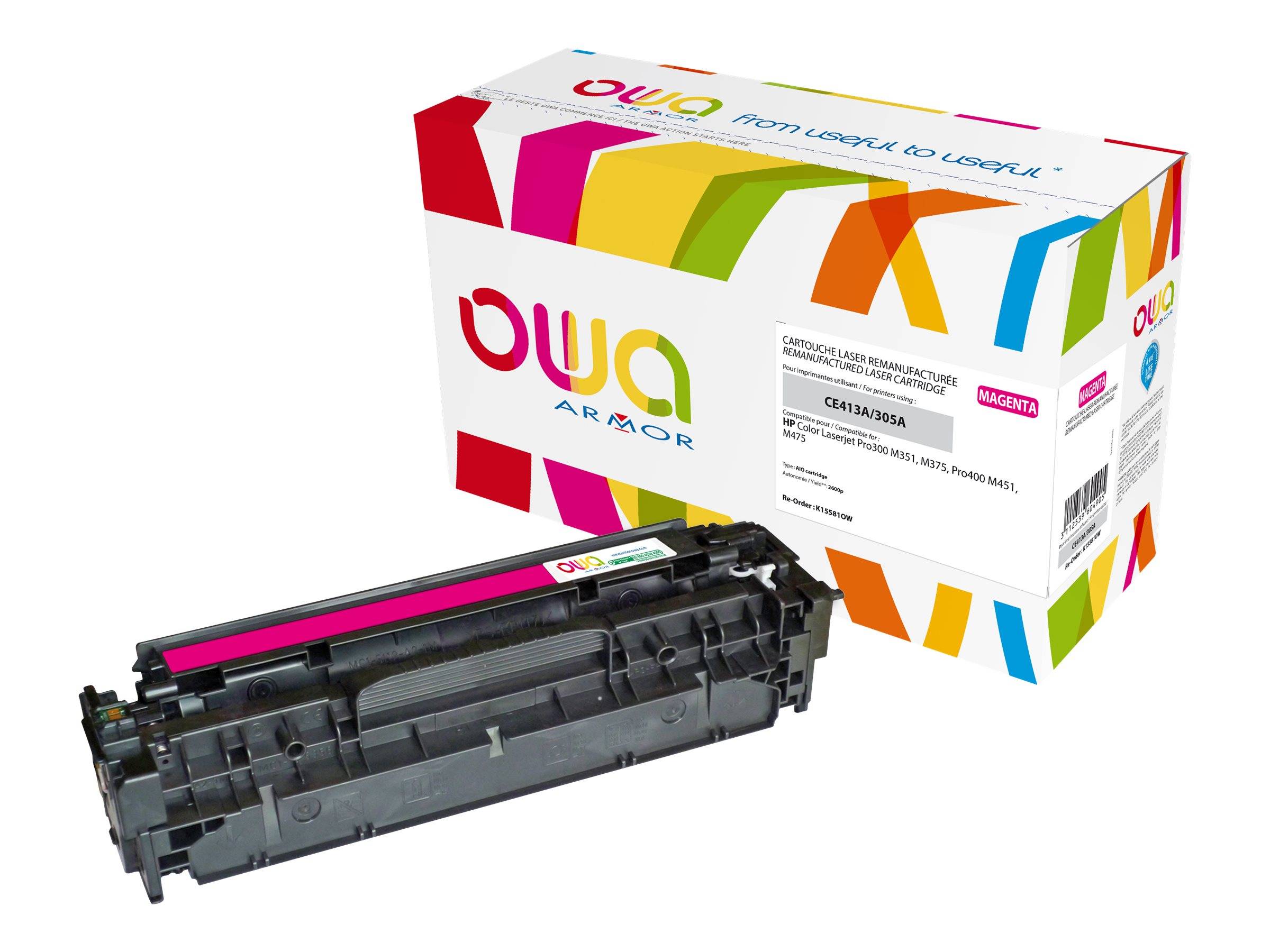 ARMOR - OWA - Magenta - kompatibel - wiederaufbereitet - Tonerpatrone (Alternative zu: HP CE413A)
